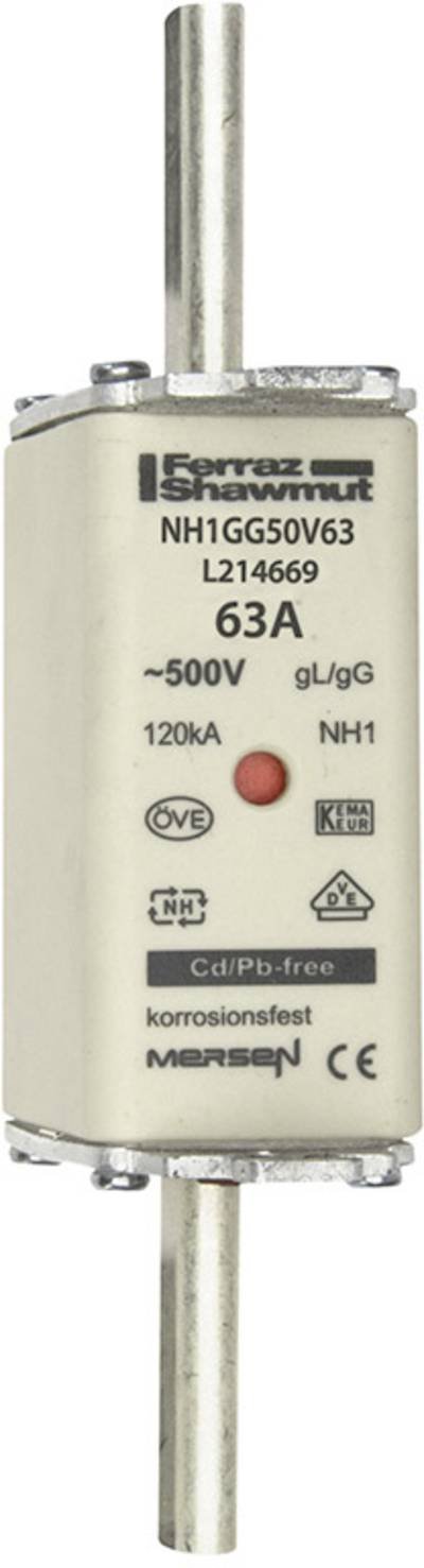 Mersen 1B155.000000 NH-Sicherung Sicherungsgröße = 1 63 A 500 V 1 St.
