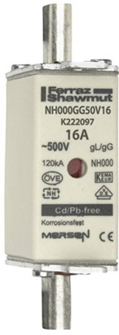 Mersen 1B635.000000 NH-Sicherung Sicherungsgröße = 000 16 A 500 V 1 St.