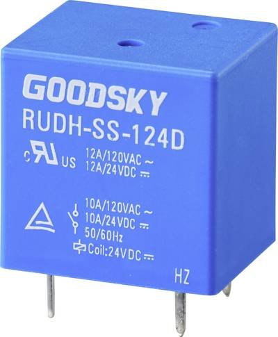 GoodSky RUDH-SS-124D Printrelais 24 V/DC 12 A 1 Wechsler 1 St. Tray