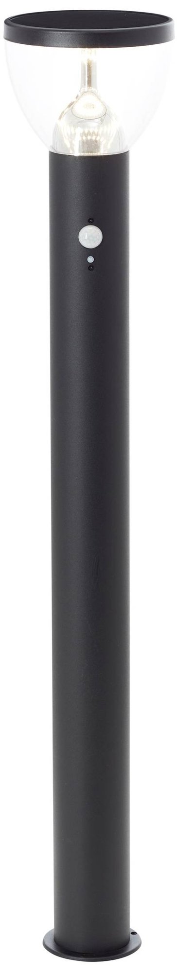 Brilliant G40412/06 Tulip Solar-Außenstandleuchte mit Bewegungsmelder LED-Modul LED fest eingebaut 3 W Schwarz