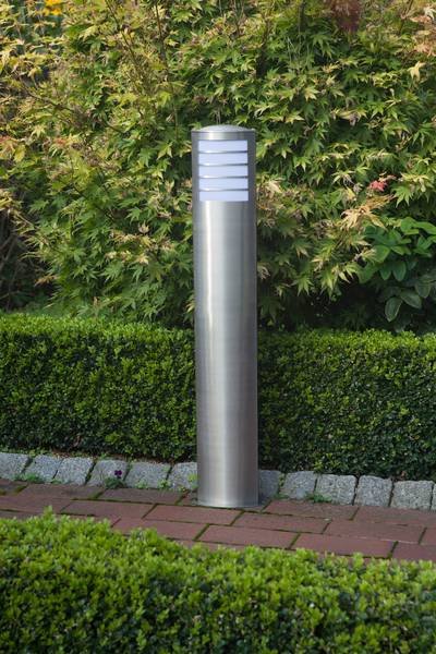 Brilliant 47685/82 Todd Außenstandleuchte Energiesparlampe E27 20 W Edelstahl