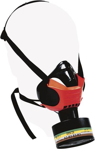 Ekastu Polimask Alfa 466 620 Atemschutz Halbmaske ohne Filter EN 140, EN 148-1 DIN 140, DIN 148-1