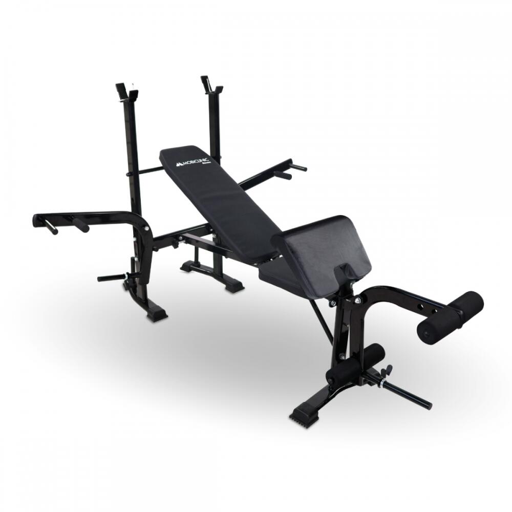 MOBICLINIC Banco de musculación Multifuncional Acero Plegable Ajustable Soporte para barra