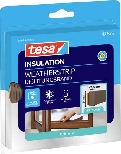 tesa STANDARD 05559-00101-00 Dichtband tesamoll® Braun (L x B) 6 m x 9 mm 1 St.