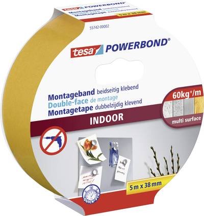 tesa INDOOR 55742-00001-03 Montageband tesa® Powerbond Orange (L x B) 5 m x 38 mm 1 St.