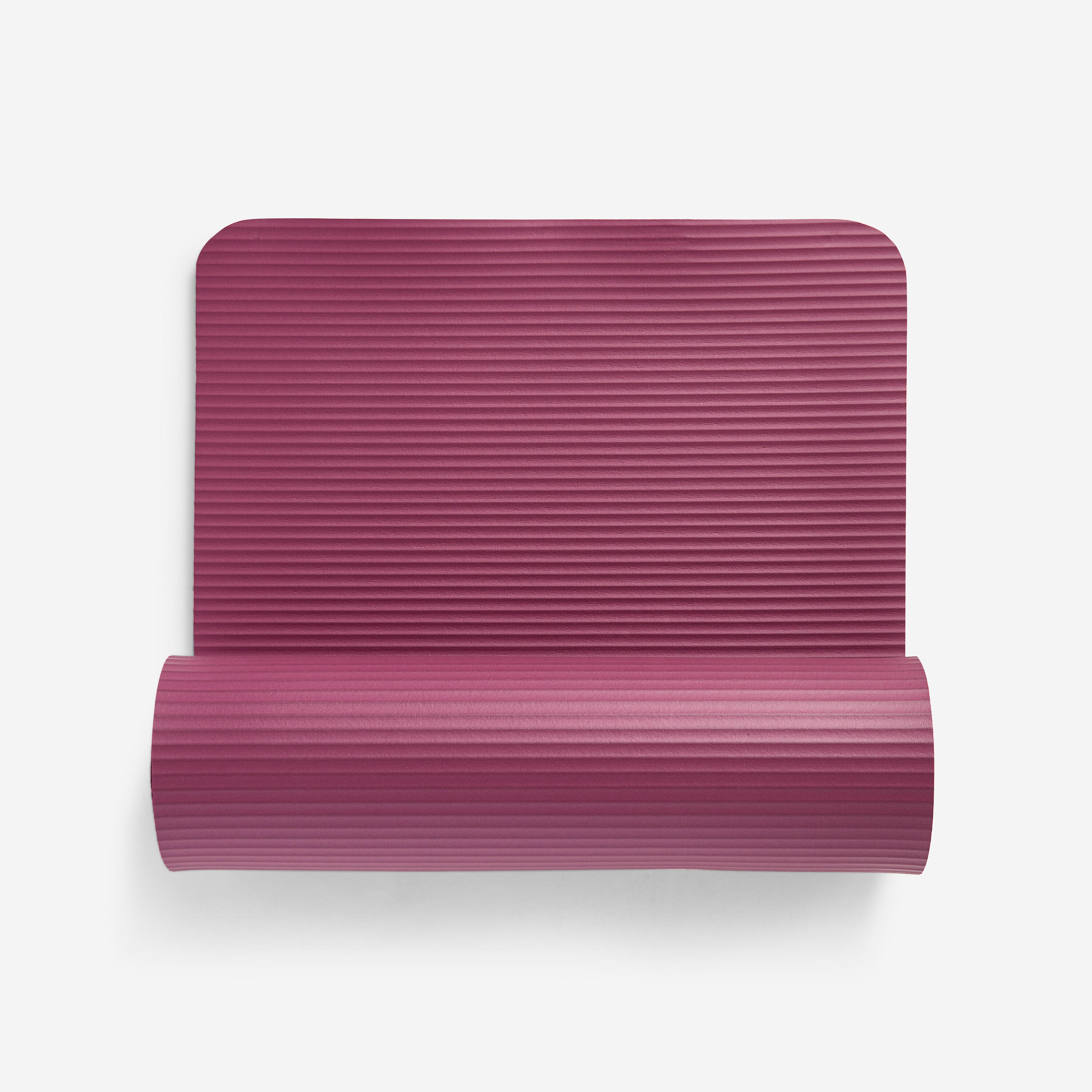 DOMYOS Esterilla Pilates Burdeos Confort 15 mm Grosor