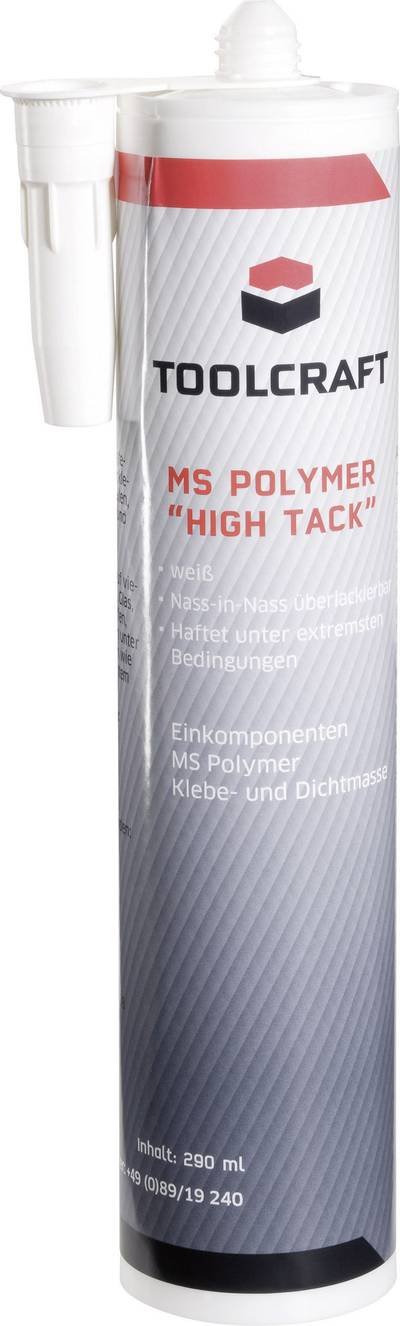 TOOLCRAFT High Tack Klebe- und Dichtmasse Herstellerfarbe Weiß MSP.HIT.K290 290 ml