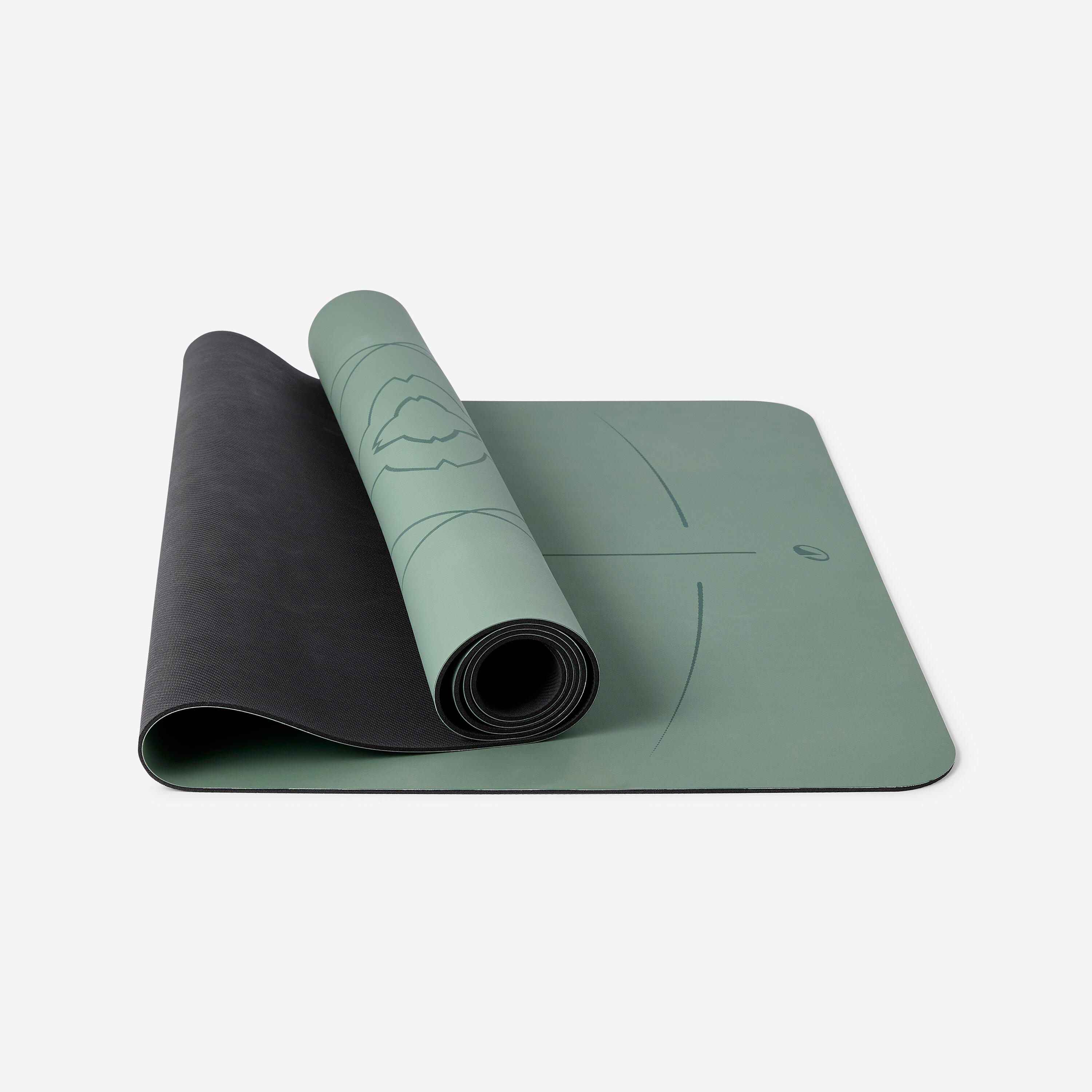 KIMJALY Esterilla Yoga Dinámico Verde Ultraadherente 4 mm Grosor