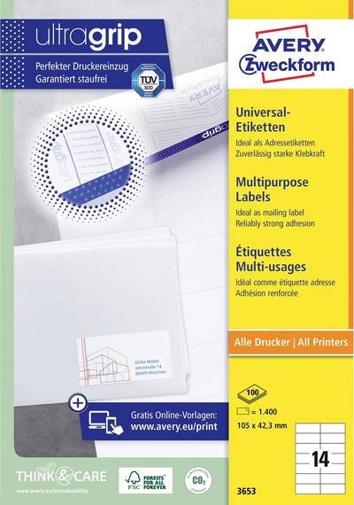 Avery-Zweckform 6136 Universal-Etiketten 1 St.