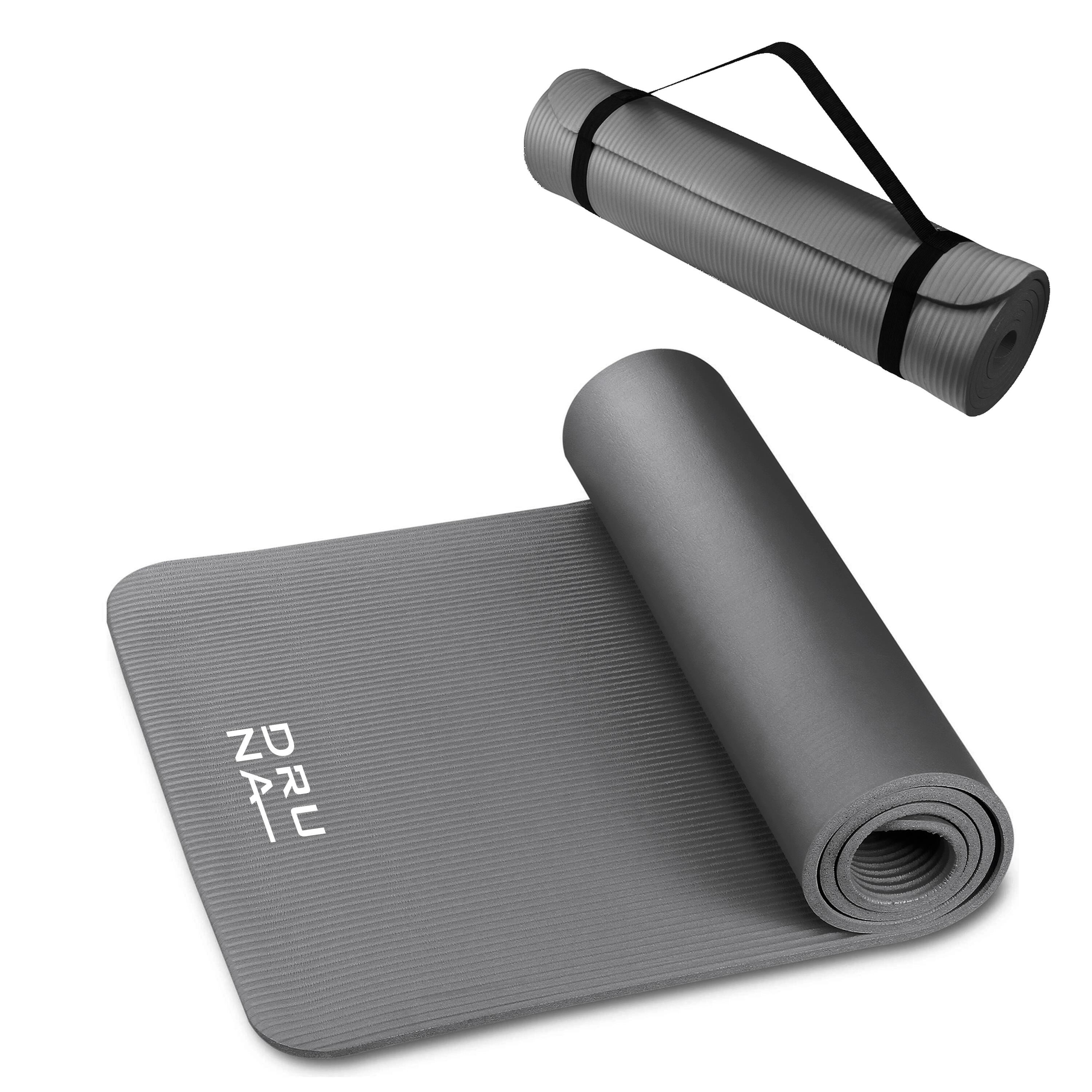INDIGO SPORTS Esterilla de Yoga y Fitness NBR INDIGO 183 * 61 * 1,5 cm Gris