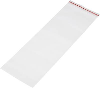 Druckverschlussbeutel ohne Beschriftungsstreifen (B x H) 100 mm x 300 mm Transparent Polyethylen 1 St.