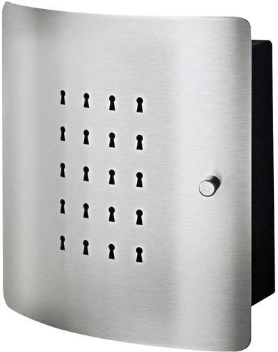 Burg Wächter Schlüsselkasten SLOT 6220/10 Ni 33530 Anzahl Haken 10 Edelstahl, Schwarz