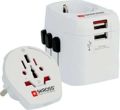 Skross 1302550 Reiseadapter Pro Light World USB