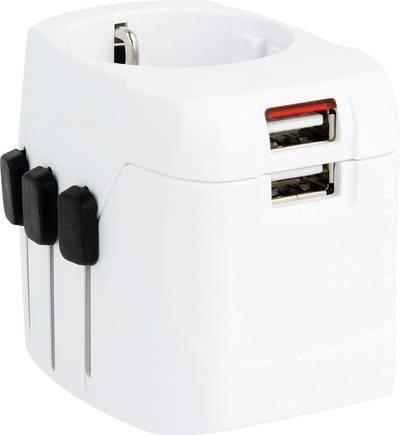 Skross 1302540 Reiseadapter Pro Light USB