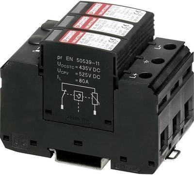 Phoenix Contact 2801160 VAL-MS-T1/T2 1000DC-PV/2+V Überspannungsschutz-Ableiter Überspannungsschutz für: Photovoltaik-An