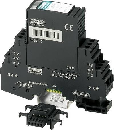 Phoenix Contact 2800995 PT-IQ-3-HF+F-12DC-UT Verteilerschrank-Überspannungsschutz Überspannungsschutz für: Verteilerschr