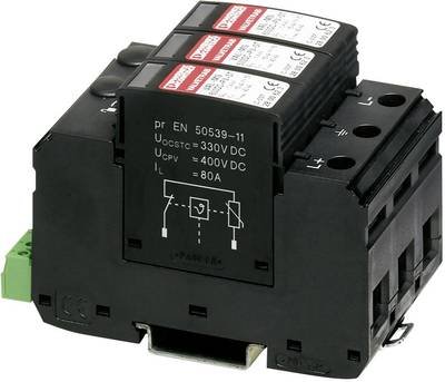 Phoenix Contact 2800641 VAL-MS 600DC-PV/2+V-FM Überspannungsschutz-Ableiter Überspannungsschutz für: Photovoltaik-Anlage