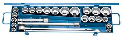 Gedore 6281310 Steckschlüsselsatz zöllig, metrisch 3/4" (20 mm) 25teilig 6281310