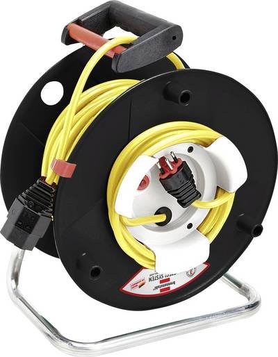 Brennenstuhl 1140762763 Kabeltrommel 25 m Gelb T12 Stecker
