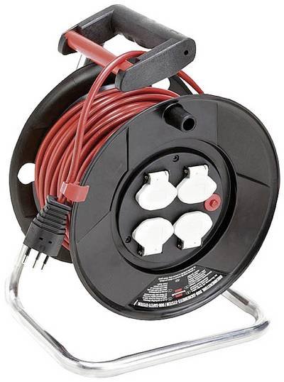 Brennenstuhl 1216092 Kabeltrommel 33 m Rot Schweiz-Stecker