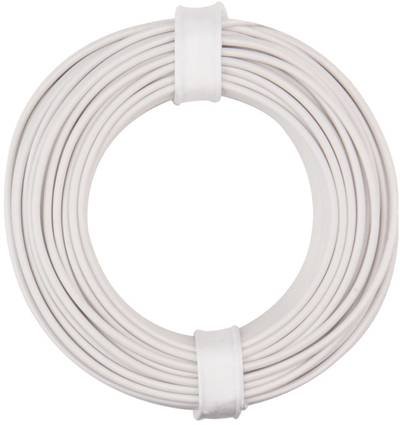 Donau Elektronik 125-015 Litze 1 x 0.25 mm² Weiß 10 m