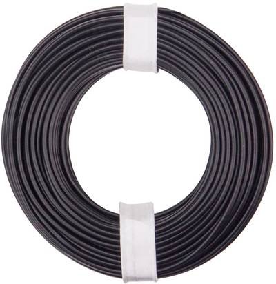 Donau Elektronik 125-011 Litze 1 x 0.25 mm² Schwarz 10 m