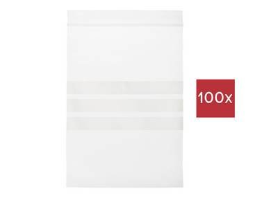 TRU COMPONENTS Druckverschlussbeutel mit Beschriftungsstreifen (L x B) 150 mm x 100 mm Transparent Polyethylen 100 St.