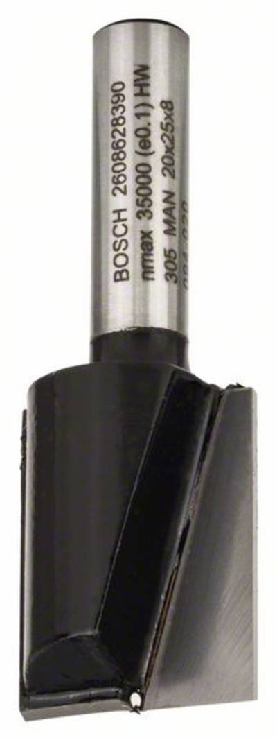 Bosch Accessories 2608628390 Nutfräser Hartmetall Länge 56 mm Produktabmessung, Ø 20 mm Schaftdurchmesser 8 mm