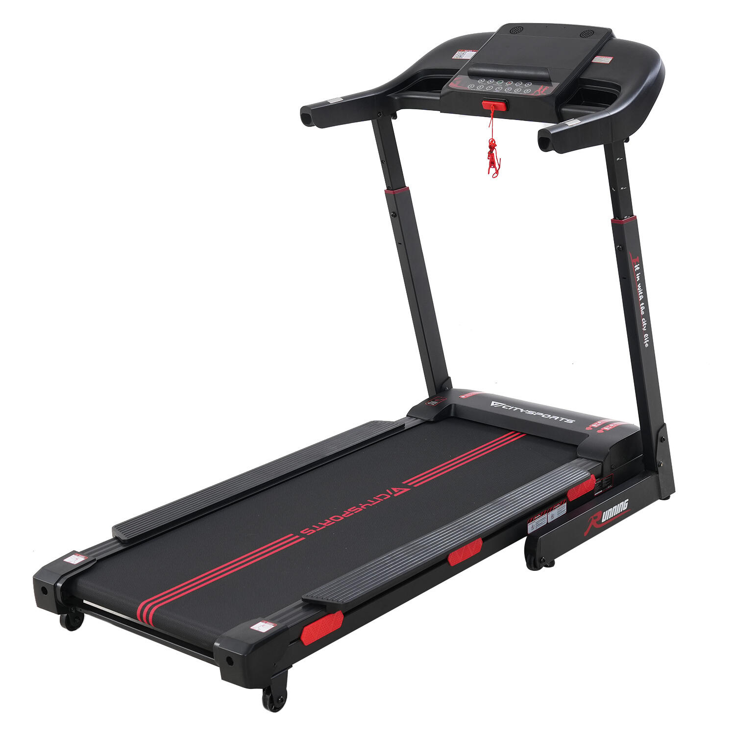 CITYSPORTS Cinta de correr plegable e inclinable con 15 niveles -WP16S-2200W-15 km/h -APP