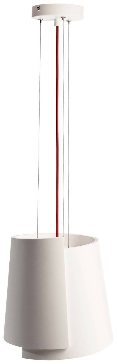 Deko Light Twister II 342145 Pendelleuchte LED, Halogen E27 40 W Weiß