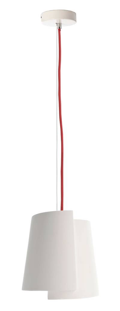 Deko Light Twister I 342144 Pendelleuchte LED, Halogen E14 25 W Weiß