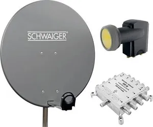 Schwaiger SPI9961SET5 SAT-Anlage ohne Receiver Teilnehmer-Anzahl: 8 80 cm