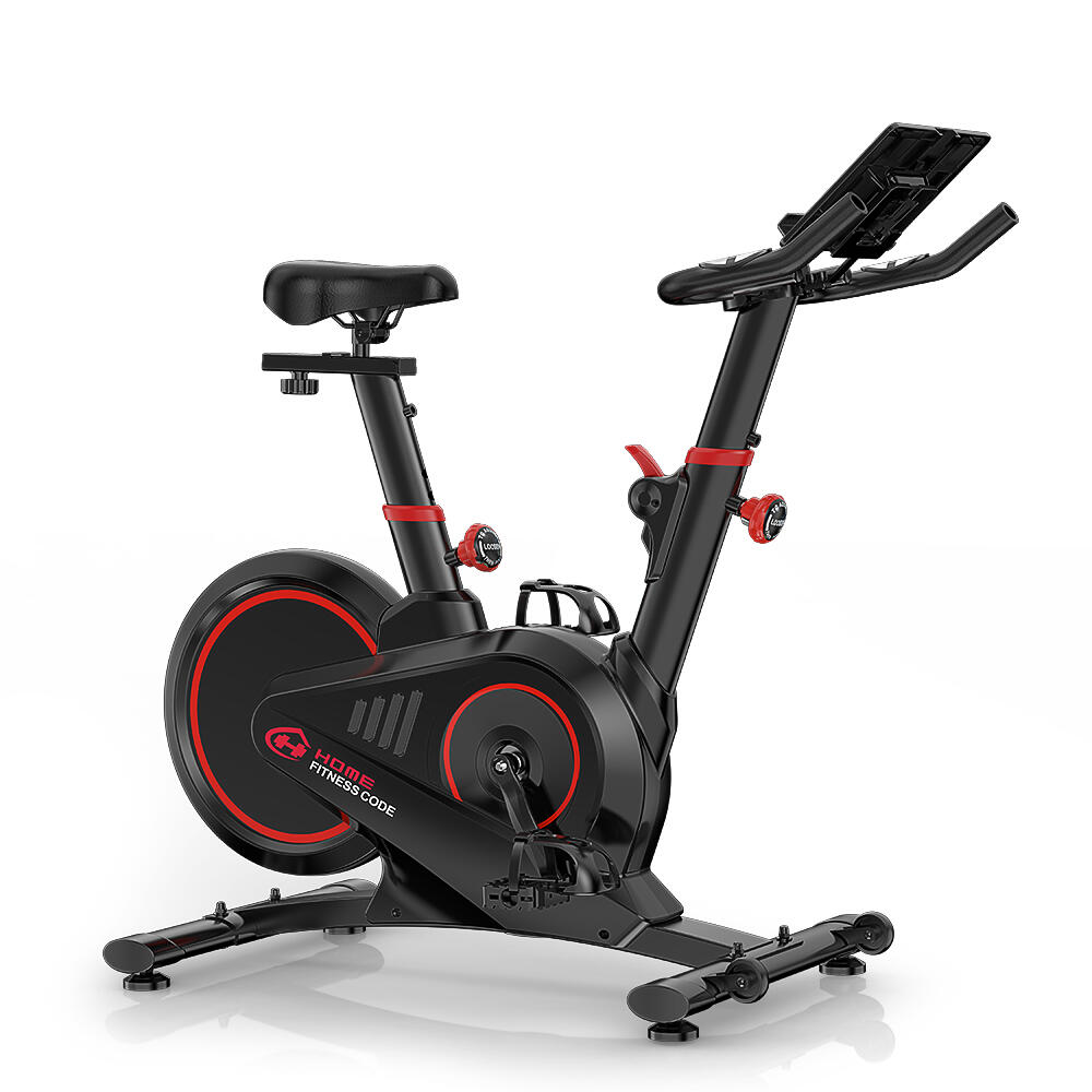 HOMEFITNESSCODE Bicicleta estática magnética X7 silenciosa – 6 niveles