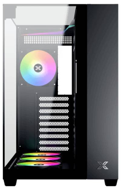 Xigmatek AQUA V Midi-Tower PC-Gehäuse Schwarz