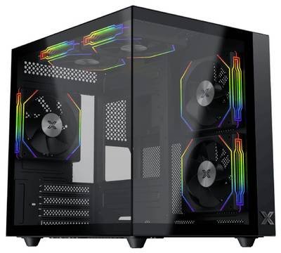 Xigmatek Aqua M Lite Mini-Tower PC-Gehäuse Schwarz