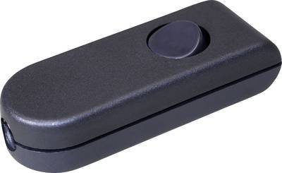 interBär 8093-204.01 Schnurschalter Schwarz, Weiß 1 x Aus/Ein 2 A 1 St.