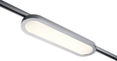 Paulmann Panel Loop Hochvolt-Schienensystem-Leuchte URail LED fest eingebaut 7 W LED Chrom (matt), Chrom