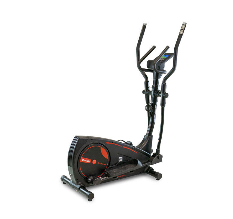 BH FITNESS Bicicleta Elíptica Munich Connect - Kinomap,Zwift - volante 12kg - monitor LED
