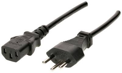 Max Hauri 162954 Strom Netzkabel Schwarz 1 m