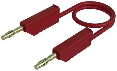 Hirschmann Test & Measurement MLN 100/2,5 RT Messleitung Lamellenstecker 4 mm Lamellenstecker 4 mm 1.00 m Rot 1 St.
