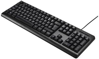 Renkforce RF-5805912 USB Tastatur Deutsch, QWERTZ Schwarz