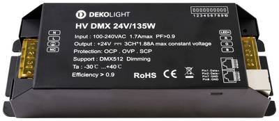 Deko Light BASIC, DIM, CV, HV DMX LED-Trafo Konstantspannung 0 mA - 5.63 A 24 V/DC 1 St.