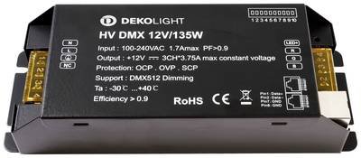 Deko Light BASIC, DIM, CV, HV DMX LED-Trafo Konstantspannung 0 mA - 11.25 A 12 V/DC 1 St.