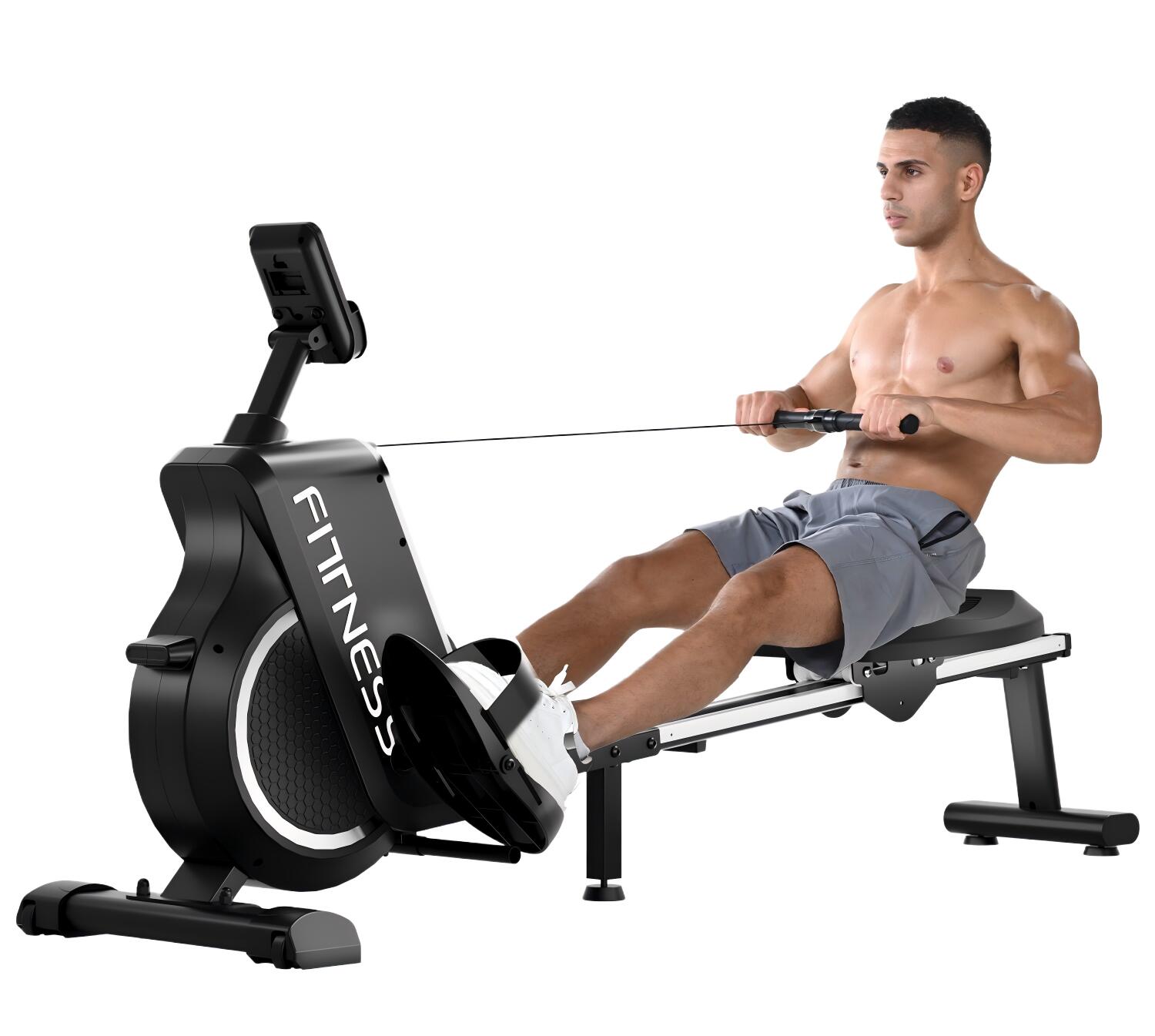 HOMEFITNESSCODE Remo Magnético 16 Niveles Resistencia Pantalla LCD