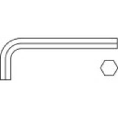 TOOLCRAFT Innen-Sechskant Winkelschraubendreher 2 mm