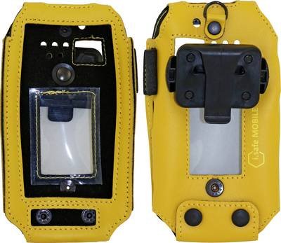 iSafe MOBILE Leather Case yellow IS530.x/IS520.x Ledertasche IS530.1, IS530.M1, IS530.2, IS530.RG, IS520.1, IS520.2 Gelb