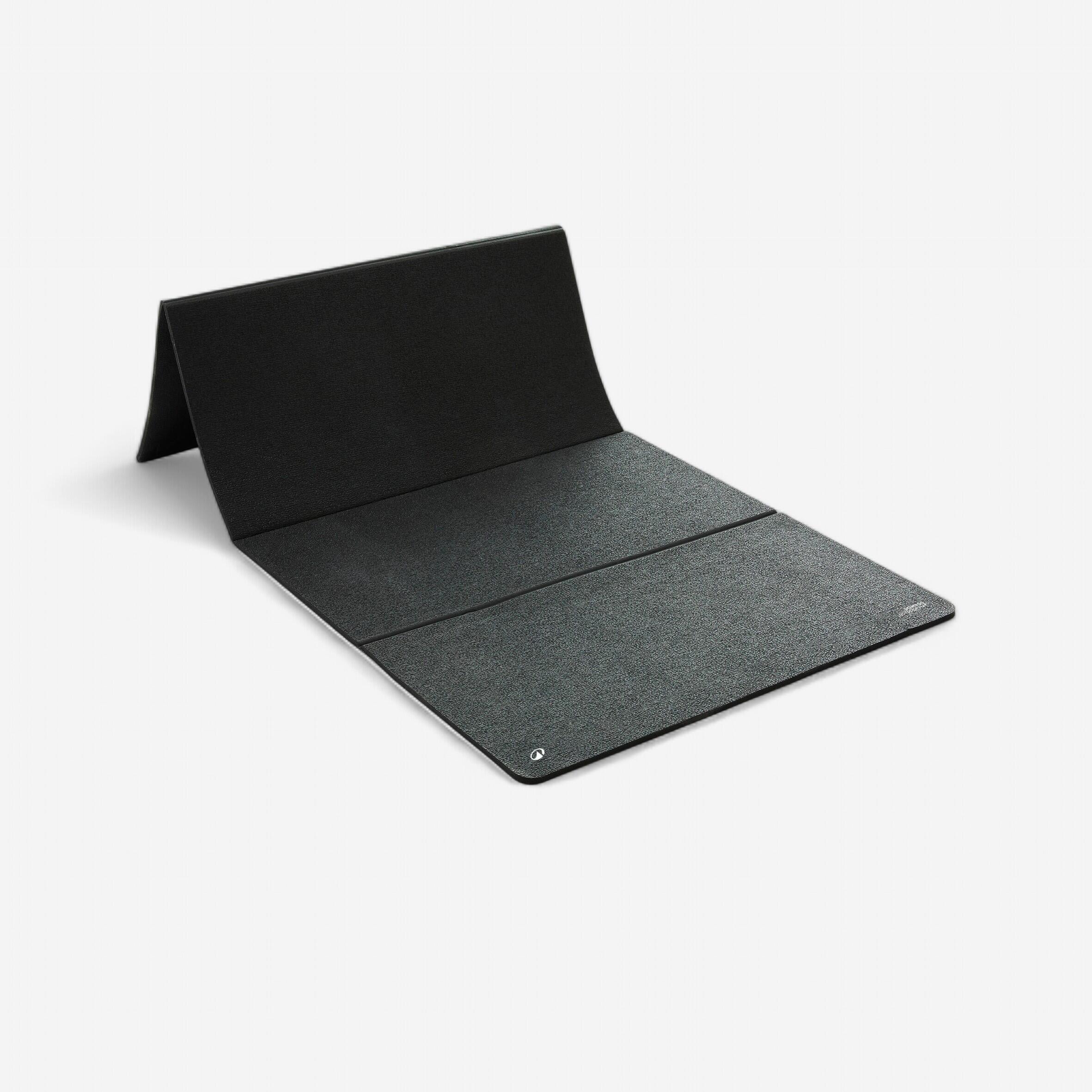 CORENGTH Esterilla Fitness Negro 8 mm Resistente Plegable Interior/Exterior