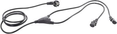 HAWA 1008274 Kaltgeräte Y-Kabel Schwarz 2.35 m