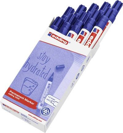 Edding e3000 4-3000003 Permanentmarker Blau wasserfest: Ja