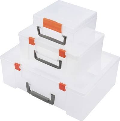 TRU COMPONENTS Sortimentskasten (L x B x H) 365 x 270 x 124 mm Anzahl Fächer: 5 variable Unterteilung, inkl. Handgriff I
